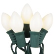25 C7 White Christmas Lights