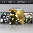 50 5mm Warm White SoftTwinkle LED Christmas Lights, 4" Spacing