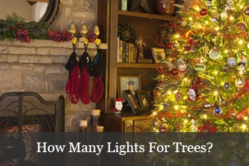 how many lights for trees