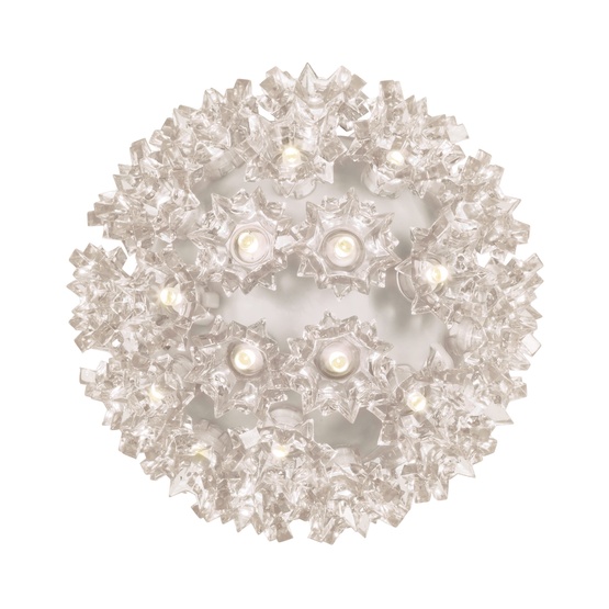 6" Warm White 5mm LED Starlight Sphere, 70 Lights