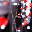 70 5mm Red, Cool White LED Icicle Lights